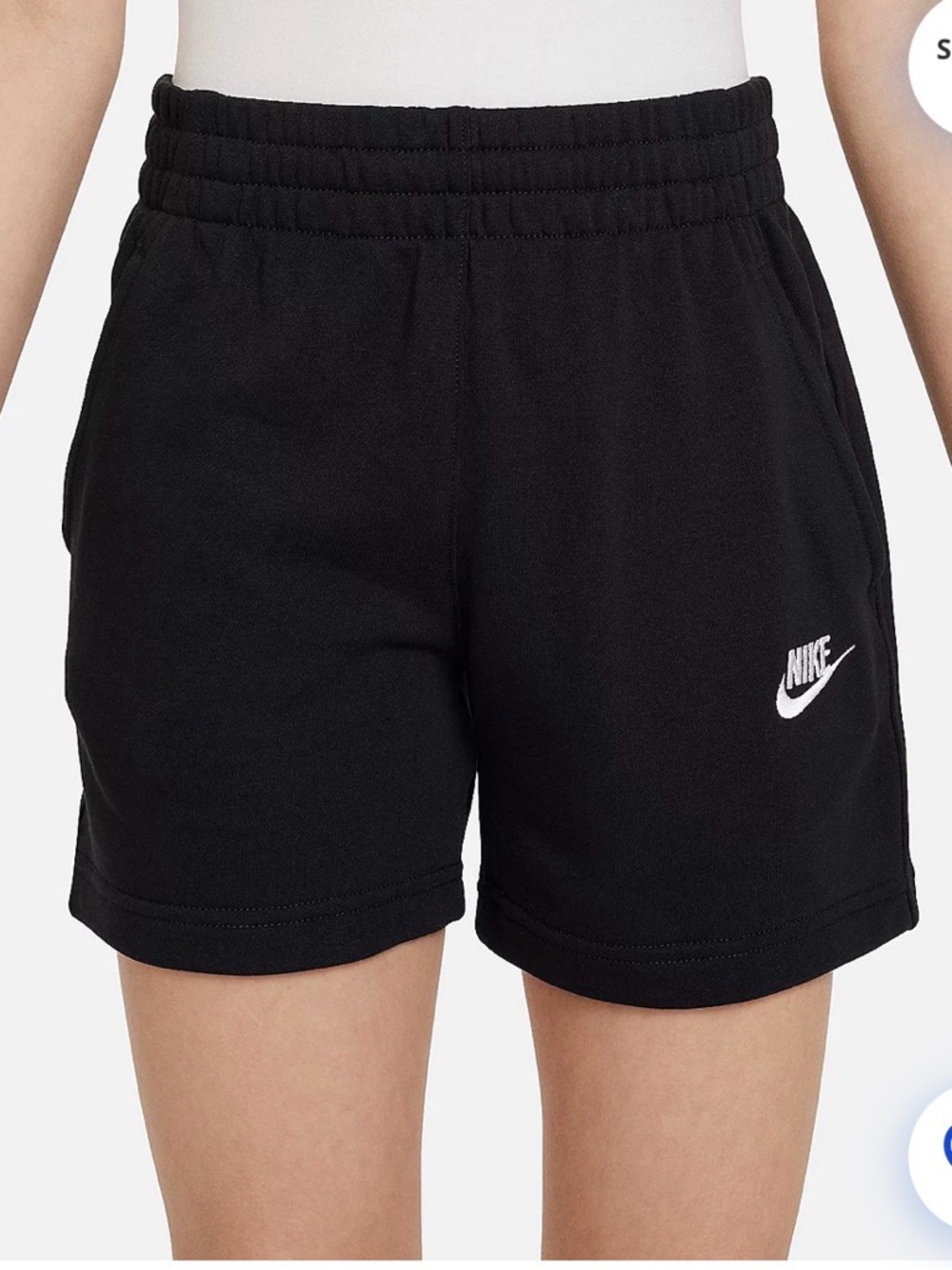 Nike Girls Sportswear Club Fleece Shorts Size YSM 7/8 Youth Small